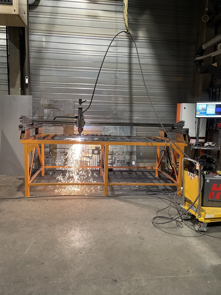 Découpe plasma en action